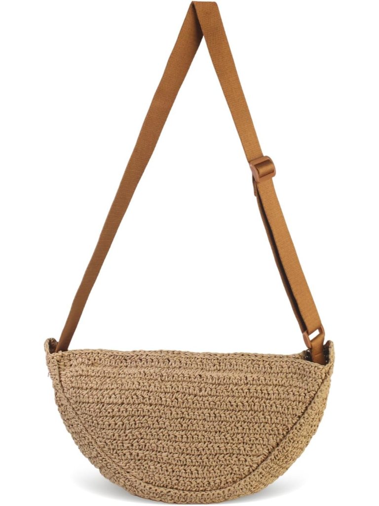 Straw Crossbody Bag For Women 2025 Summer Woven Beach Purse Fashion Handmade Cro